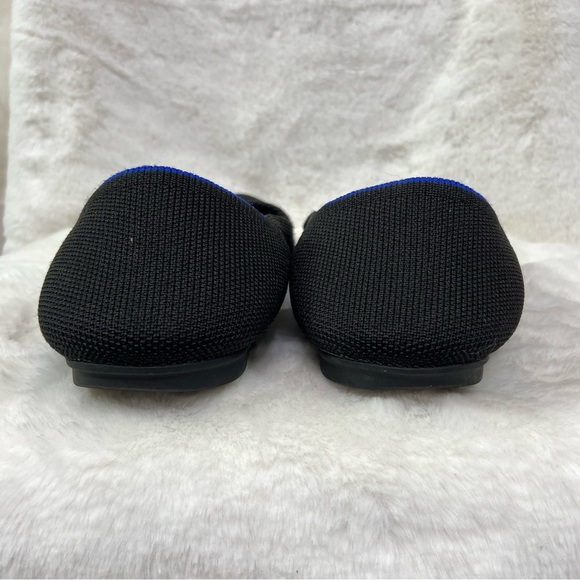 Rothys The Flat Birdseye Round Toe Shoes Black Womens Size 8 - Picture 2 of 6